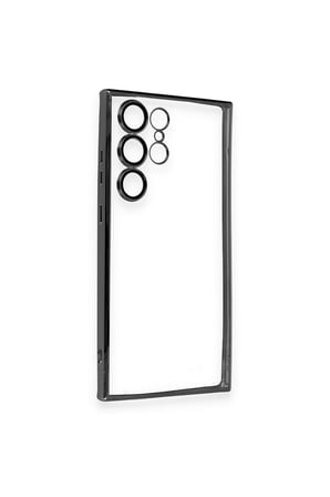 CPT83 Samsung Galaxy S23 Ultra Kılıf Lensli Silikon - Siyah
