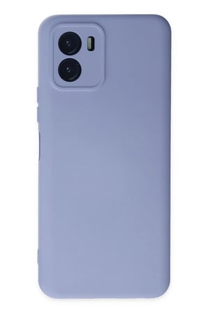 Vivo Y15S Kılıf Nano içi Kadife Silikon - Lila-(5796)