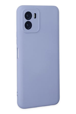Vivo Y15S Kılıf Nano içi Kadife Silikon - Lila-(5796)