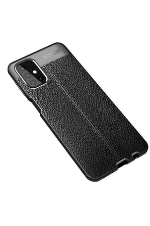 Samsung Galaxy M31S Kılıf Auto Focus Kapak - Siyah-(5796)