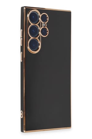 CPT83 Samsung Galaxy S23 Ultra Kılıf Volet Silikon - Siyah