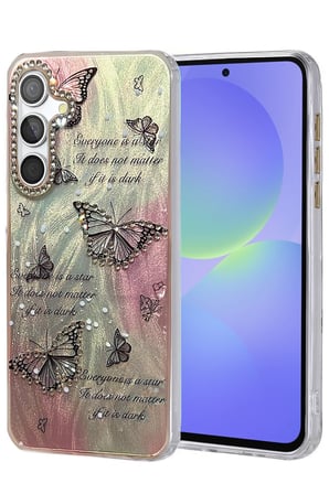 CPT83 Samsung Galaxy A36 Kılıf Blade Aynalı Desenli Kapak - Desen 6