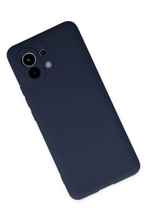 Xiaomi Mi 11 Kılıf Nano içi Kadife Silikon - Lacivert