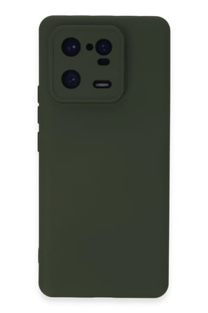 Xiaomi Mi 13 Pro Kılıf Nano içi Kadife Silikon - Koyu Yeşil-(5796)