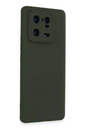 Xiaomi Mi 13 Pro Kılıf Nano içi Kadife Silikon - Koyu Yeşil-(5796)