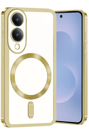 CPT83 Samsung Galaxy S25 Edge Kross Magneticsafe Kapak - Gold