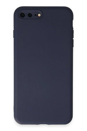 iPhone 7 Plus Kılıf First Silikon - Lacivert-(5796)