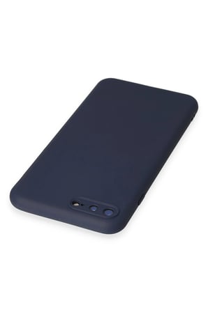 iPhone 7 Plus Kılıf First Silikon - Lacivert-(5796)