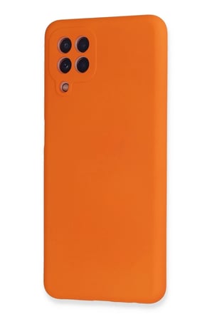 CPT83 Samsung Galaxy A22 Kılıf Nano içi Kadife Silikon - Turuncu