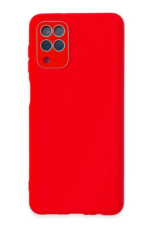 CPT83 Samsung Galaxy A22 Kılıf Lansman Glass Kapak - Kırmızı