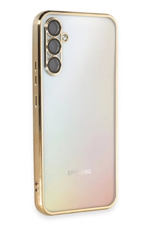 CPT83 Samsung Galaxy A34 5G Kılıf Lensli Silikon - Gold
