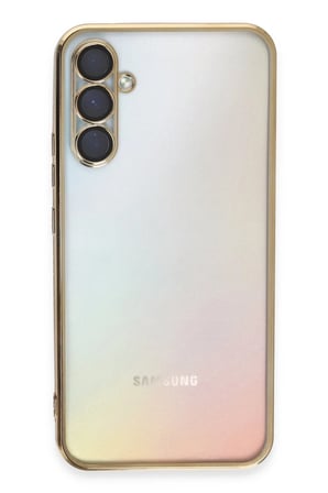 CPT83 Samsung Galaxy A34 5G Kılıf Lensli Silikon - Gold