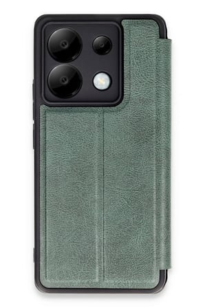Xiaomi Redmi Note 13 Pro 5G Kılıf Flip Cover - Koyu Yeşil-(5796)