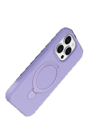 Apple Uyumlu iPhone 14 Pro Max Regal Magsafe Standlı Kapak - Lila-(5796)