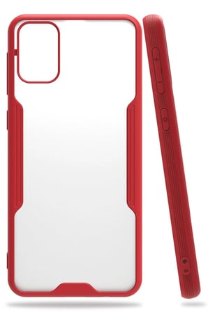 CPT83 Samsung Galaxy M31 Kılıf Platin Silikon - Kırmızı