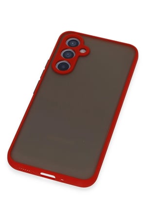 CPT83 Samsung Galaxy A34 5G Kılıf Montreal Silikon Kapak - Kırmızı