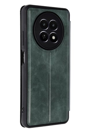 Realme 12 5G Kılıf Flip Cover - Koyu Yeşil-(5796)