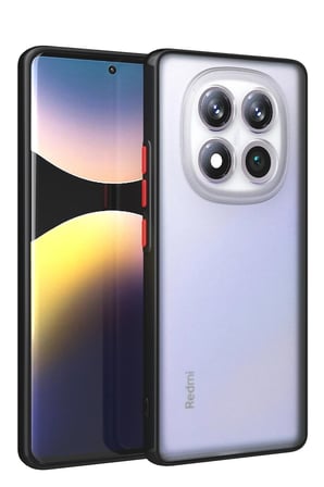 Xiaomi Uyumlu Redmi Note 14 Pro 4G Kılıf Montreal Silikon Kapak - Siyah-(5796)