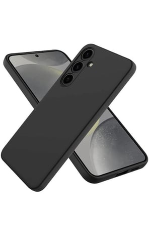 Samsung Uyumlu Galaxy A56 Kılıf First Silikon - Siyah-(5796)