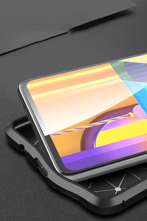 Samsung Galaxy M51 Kılıf Auto Focus Kapak - Siyah-(5796)