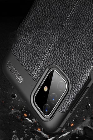 Samsung Galaxy M51 Kılıf Auto Focus Kapak - Siyah-(5796)
