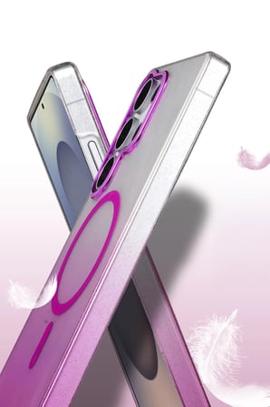 CPT83 Samsung Galaxy S24 Ultra Glossy Magsafe Kapak - Çöl Titanyum