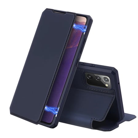 DUX DUCİS SM Galaxy Note 20 Kılıf Kapaklı Flip Cover Kılıf Skin Pro Series Kılıf-(5775)