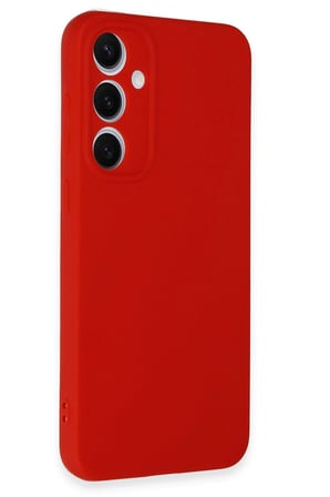 CPT83 Samsung Galaxy S24 FE Kılıf Nano içi Kadife Silikon - Kırmızı