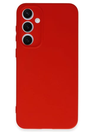 CPT83 Samsung Galaxy S24 FE Kılıf Nano içi Kadife Silikon - Kırmızı