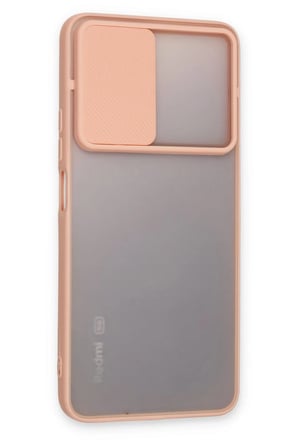 Xiaomi Redmi Note 11T Kılıf Palm Buzlu Kamera Sürgülü Silikon - Pembe-(5796)