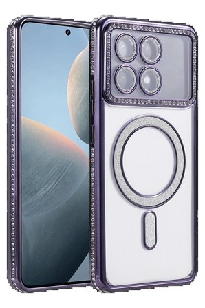 CPT83 Xiaomi Poco X6 Pro Joke Simli Magneticsafe Kılıf - Derin Mor