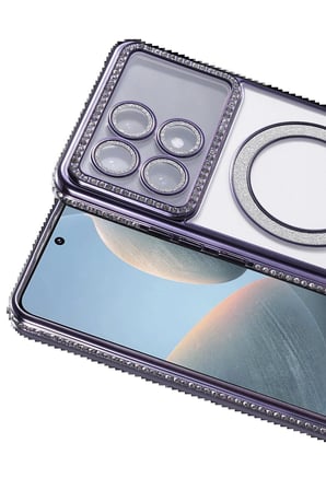 CPT83 Xiaomi Poco X6 Pro Joke Simli Magneticsafe Kılıf - Derin Mor