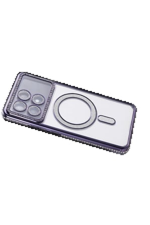 CPT83 Xiaomi Poco X6 Pro Joke Simli Magneticsafe Kılıf - Derin Mor