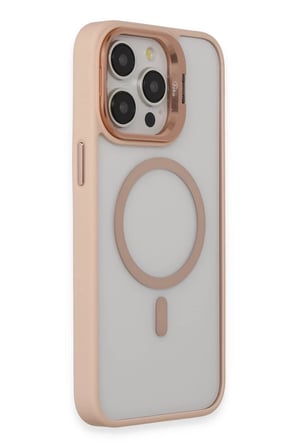 CPT83 iPhone 14 Pro Kılıf Roblox Lens Magsafe Standlı Kapak - Pudra
