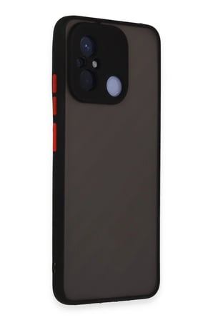 Xiaomi Uyumlu Redmi 12C Kılıf Montreal Silikon Kapak - Siyah-(5796)