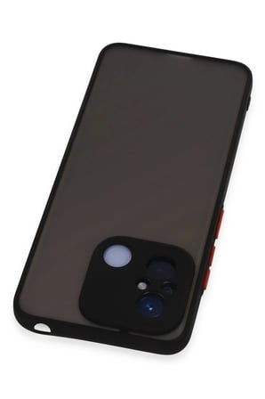 Xiaomi Uyumlu Redmi 12C Kılıf Montreal Silikon Kapak - Siyah-(5796)