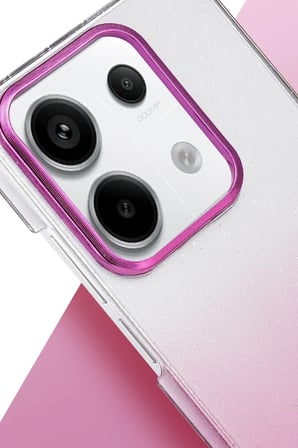 Xiaomi Uyumlu Redmi Note 13 Pro 4G Glossy Kapak - Siyah-(5796)