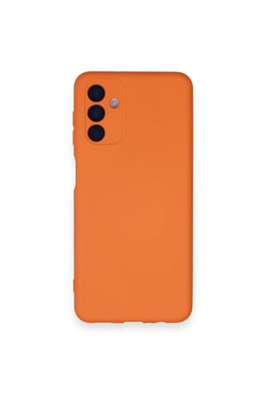 CPT83 Samsung Galaxy A14 4G Kılıf Nano içi Kadife Silikon - Turuncu