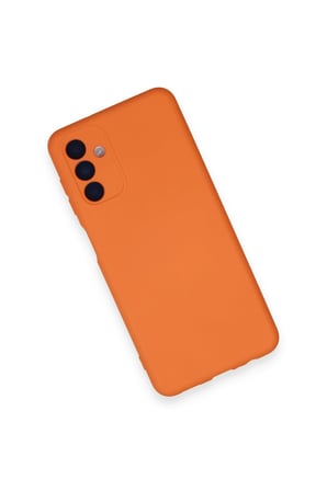 CPT83 Samsung Galaxy A14 4G Kılıf Nano içi Kadife Silikon - Turuncu