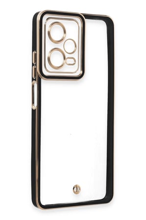 Xiaomi Redmi Note 12 5G Kılıf Liva Lens Silikon - Siyah-(5796)