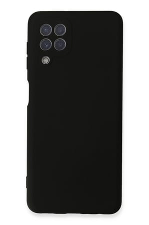 CPT83 Samsung Galaxy A22 Kılıf Nano içi Kadife Silikon - Siyah