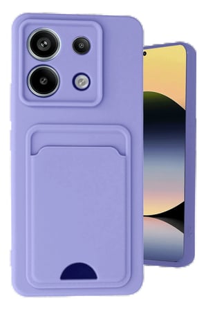 Xiaomi Redmi Note 13 Pro 5G Kılıf Kelvin Kartvizitli Silikon - Lila-(5796)