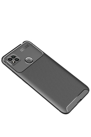 Xiaomi Redmi 9C Kılıf Auto Focus Karbon Kapak - Siyah-(5796)