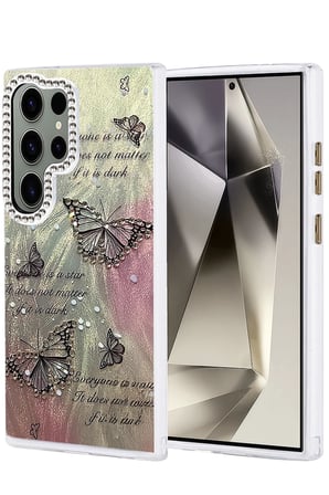 CPT83 Samsung Galaxy S23 Ultra Kılıf Blade Aynalı Desenli Kapak - Desen 6