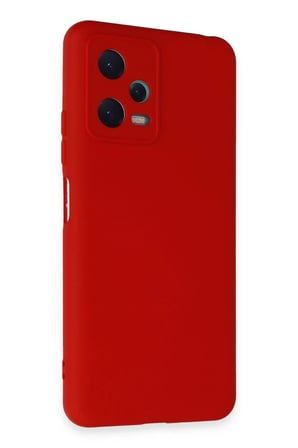 Xiaomi Redmi Note 12 5G Kılıf Nano içi Kadife Silikon - Kırmızı