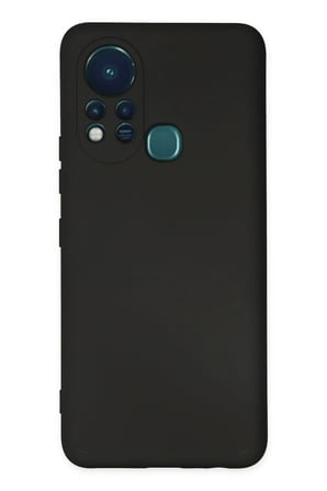 İnfinix Hot 11s Kılıf Nano içi Kadife Silikon - Siyah-(5796)