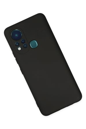 İnfinix Hot 11s Kılıf Nano içi Kadife Silikon - Siyah-(5796)