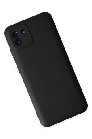 Samsung Galaxy A03 Kılıf Nano içi Kadife Silikon - Siyah
