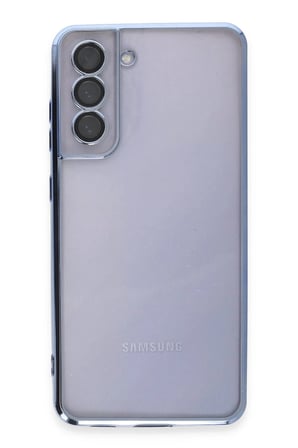 CPT83 Samsung Galaxy S21 FE Kılıf Lensli Silikon - Açık Mavi