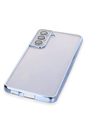 CPT83 Samsung Galaxy S21 FE Kılıf Lensli Silikon - Açık Mavi